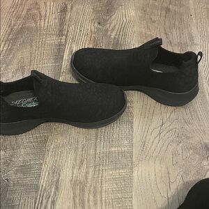 Skechers Black Easy Slip-On Shoes